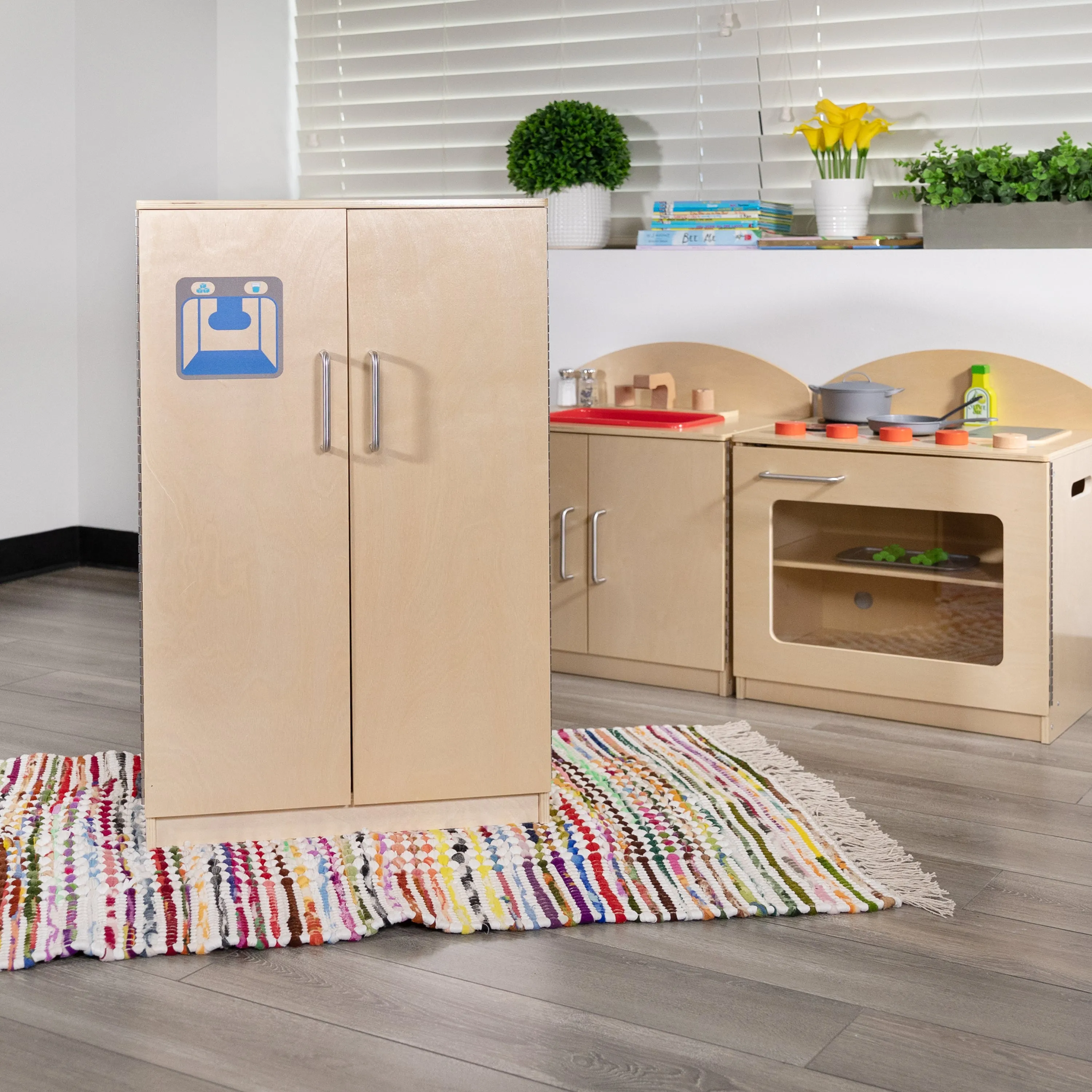 Childrens Wooden Refrigerator MK-DP003-GG
