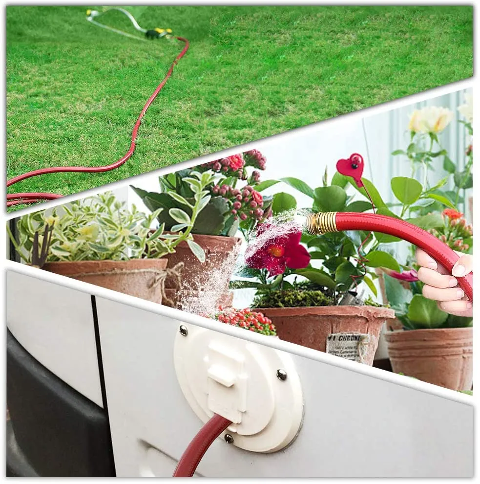 Worth® Heavy Duty Garden Water Hose 5/8" X 25 ft Durable PVC leader no kink hose female to female